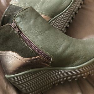 Fly London Leather Ankle Boots Yavo NWOT